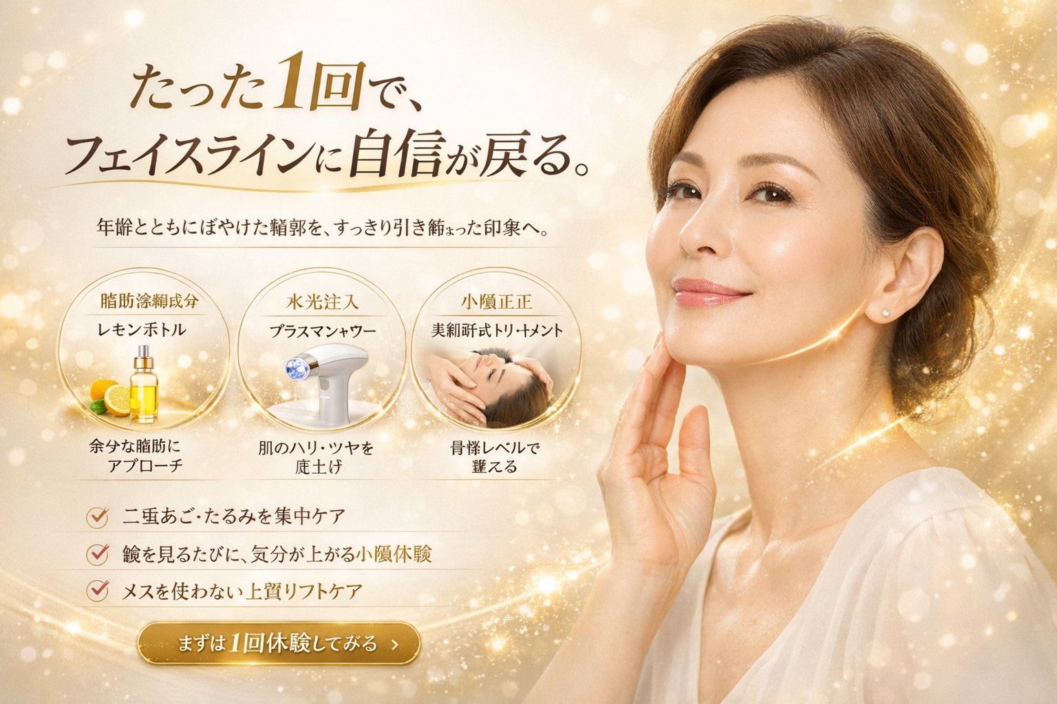 エステサロンのバナーデザイン