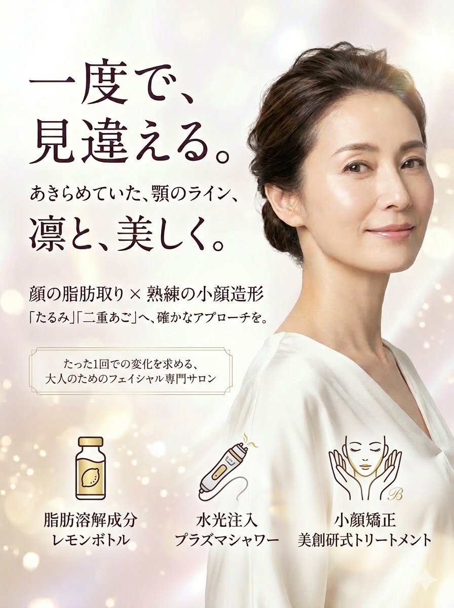 エステサロンのバナーデザイン