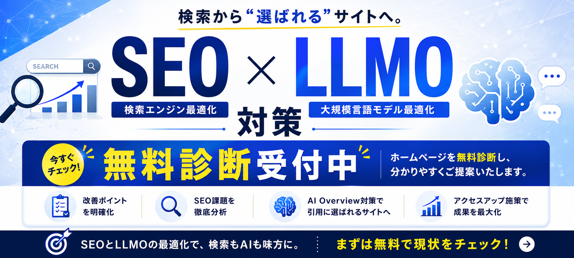 エステ・美容クリニックのSEO × LLMO対策の相談無料